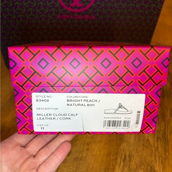 NIB Tory Burch Miller Cloud in Bright Peach - Picture 3 of 14